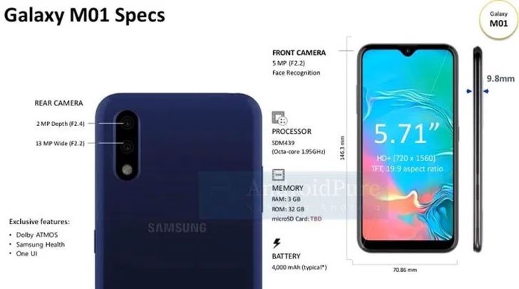 گلکسی ام 01 سامسونگ / Samsung Galaxy M01