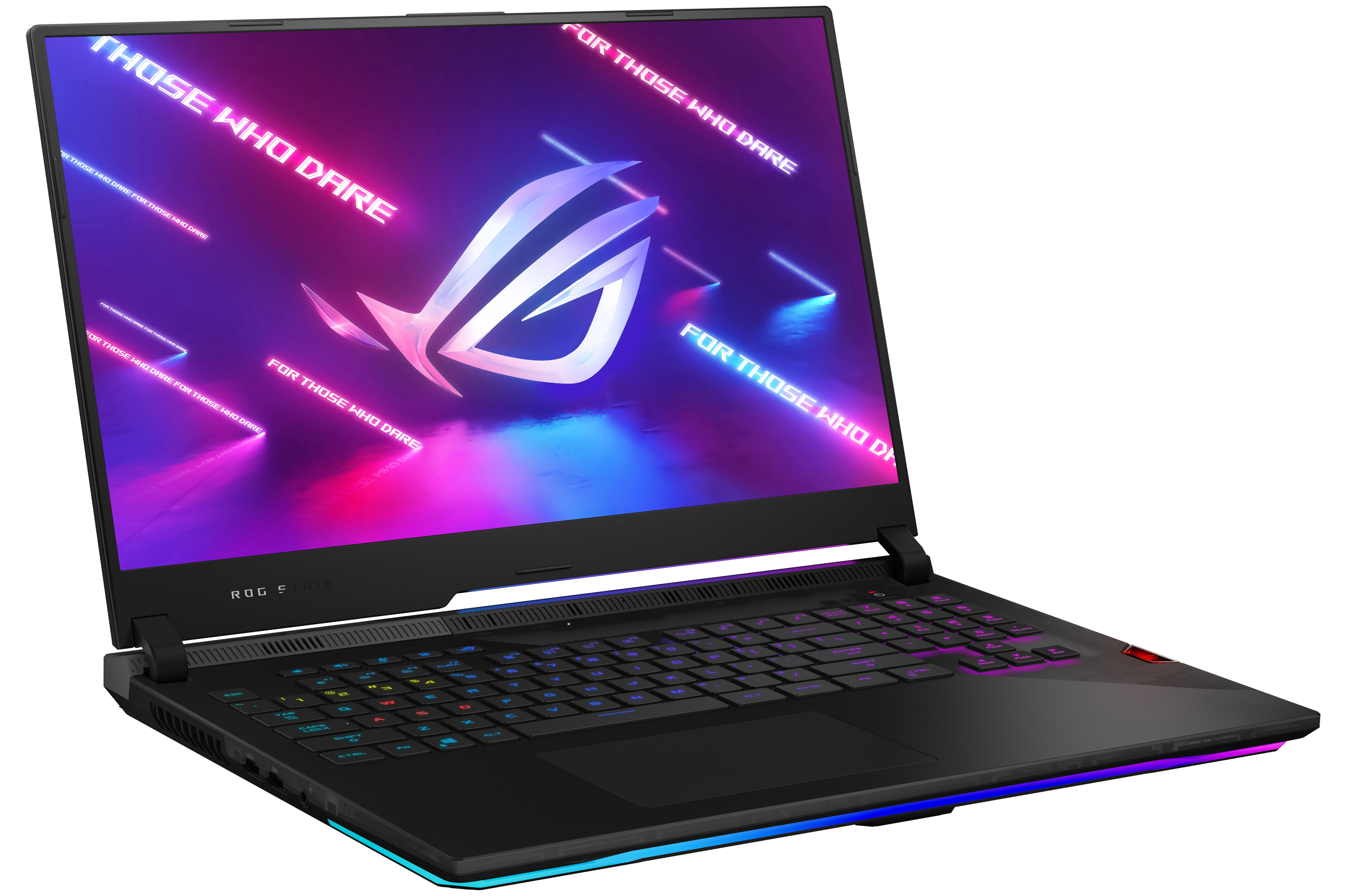 لپ تاپ Asus ROG Strix SCAR 17 از نمای سه رخ جلو