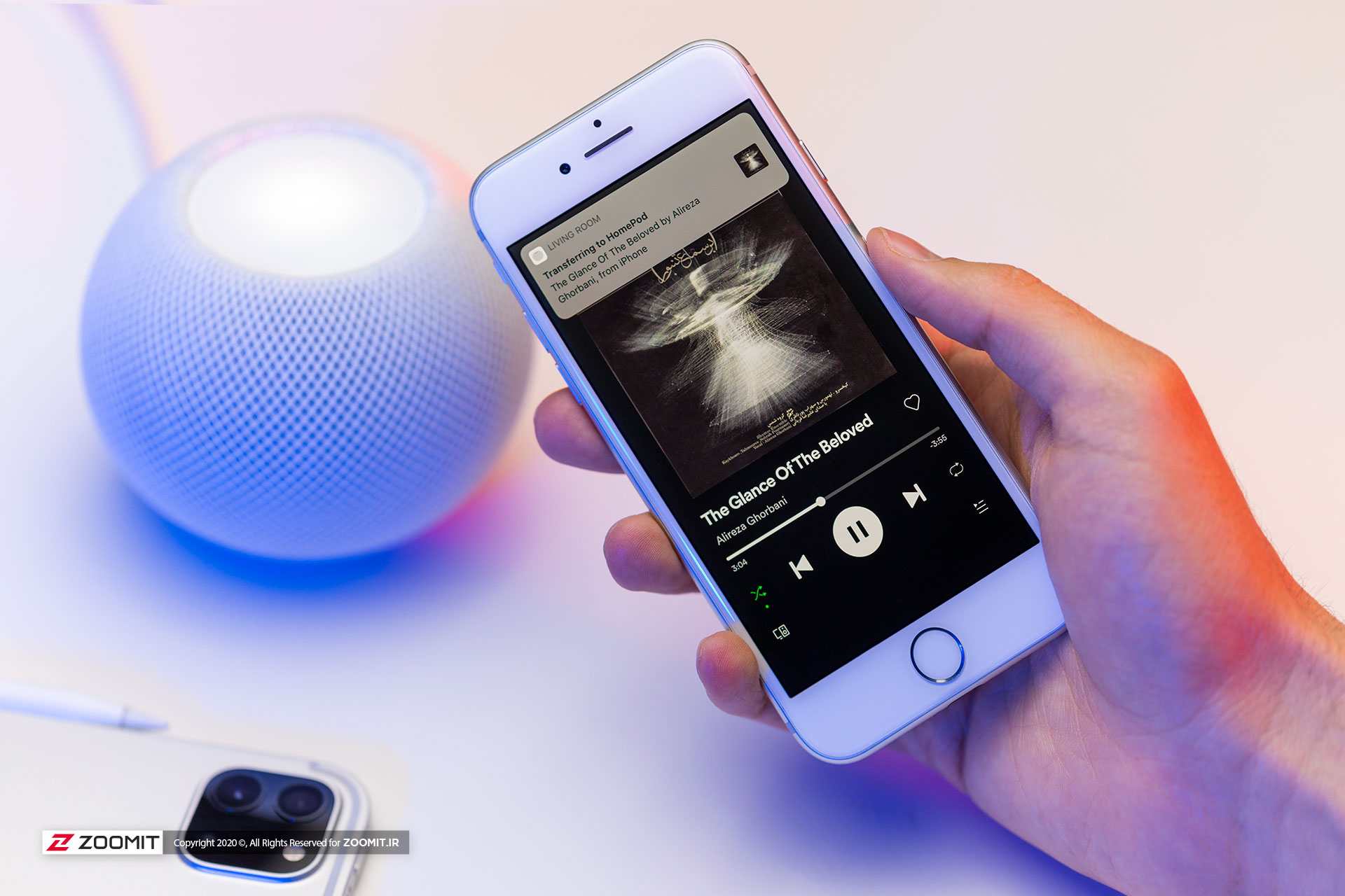 قابلیت انتقال موسیقی از آیفون ۷ روی هوم‌پاد مینی اپل