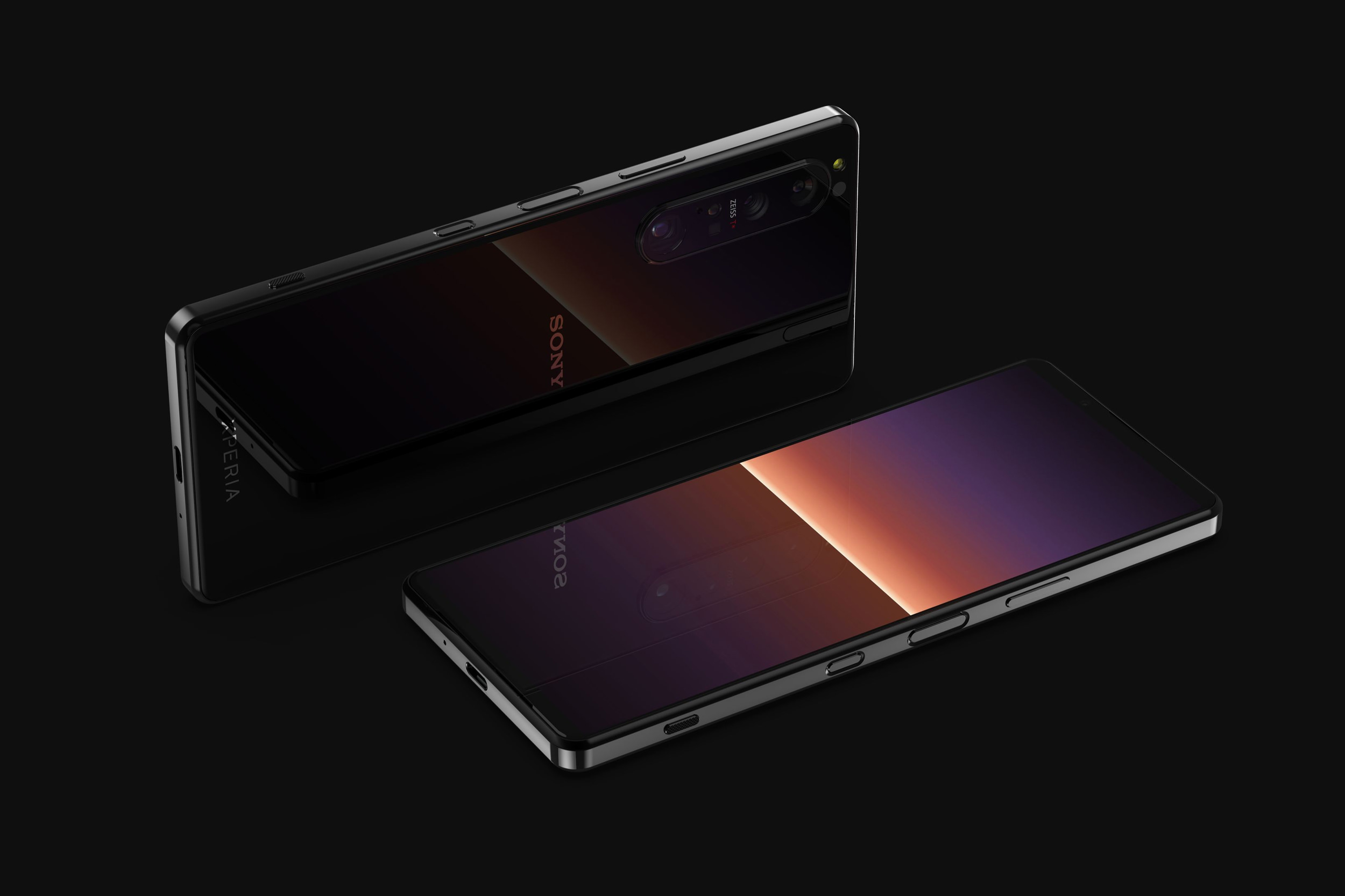  اکسپریا وان مارک 3 / Xperia 1 III رندر فاش شده درحالت افقی و پنل پشتی