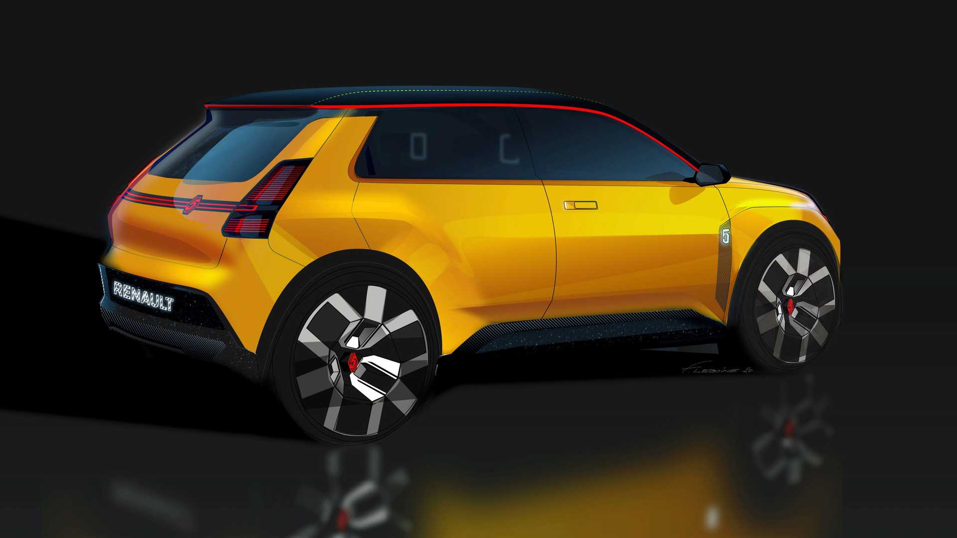 renault 5 EV رنو 5 برقی نمای پشت