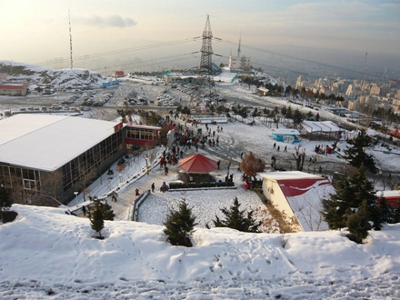 پيست اسکي توچال از نماي بالا